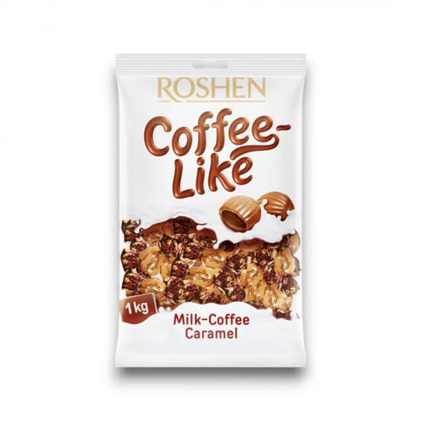 Bomboane caramele cu cafea si lapte Roshen 1kg