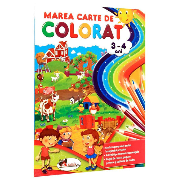 Marea carte de colorat - 3-4 ani - Aramis - Delumani - Magazin Online Romanesc 