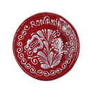 Magnet de frigider România, farfurie ceramică roșie