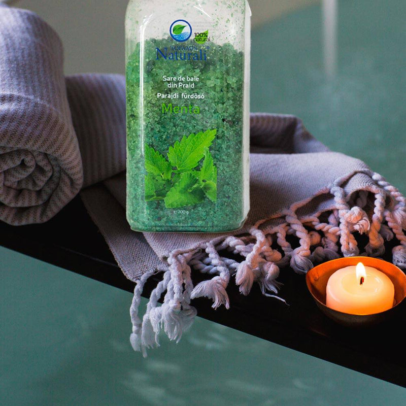 Sare de baie din Praid - Menta - Delumani - Magazin Online Romanesc 