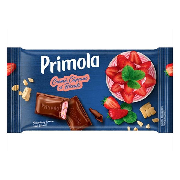 Primola Ciocolata Crema Capsuni si Biscuiti - Delumani - Magazin Online Romanesc 